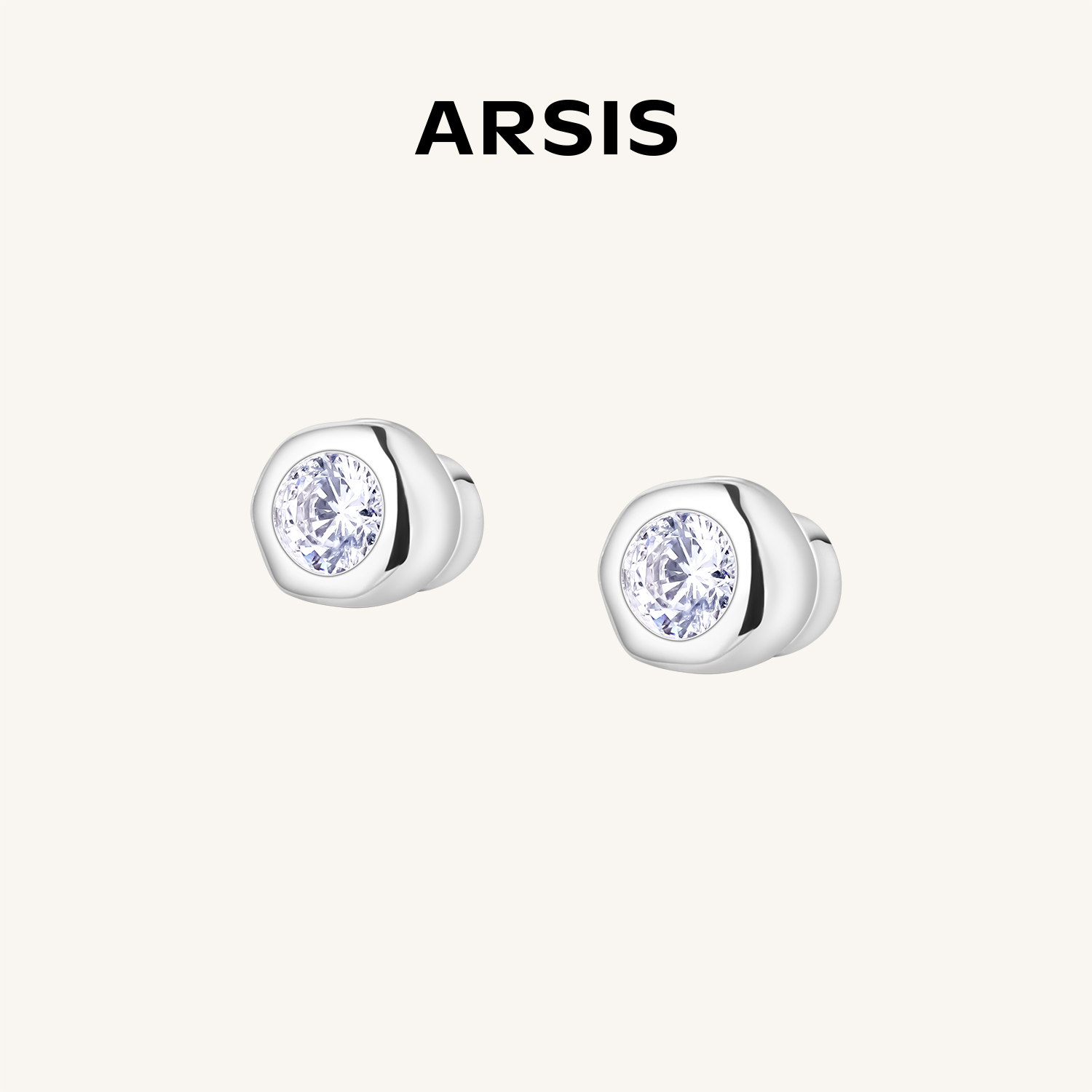 ARSIS【新品】冷淡风流光系列泡泡磁吸耳钉简约设计感小众时尚小巧