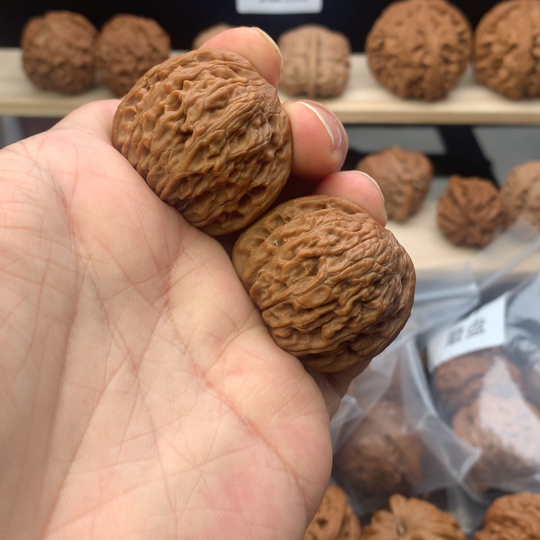 文玩核桃把件36尺全品无修磨盘