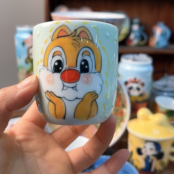 陶景德镇釉下手绘陶瓷 