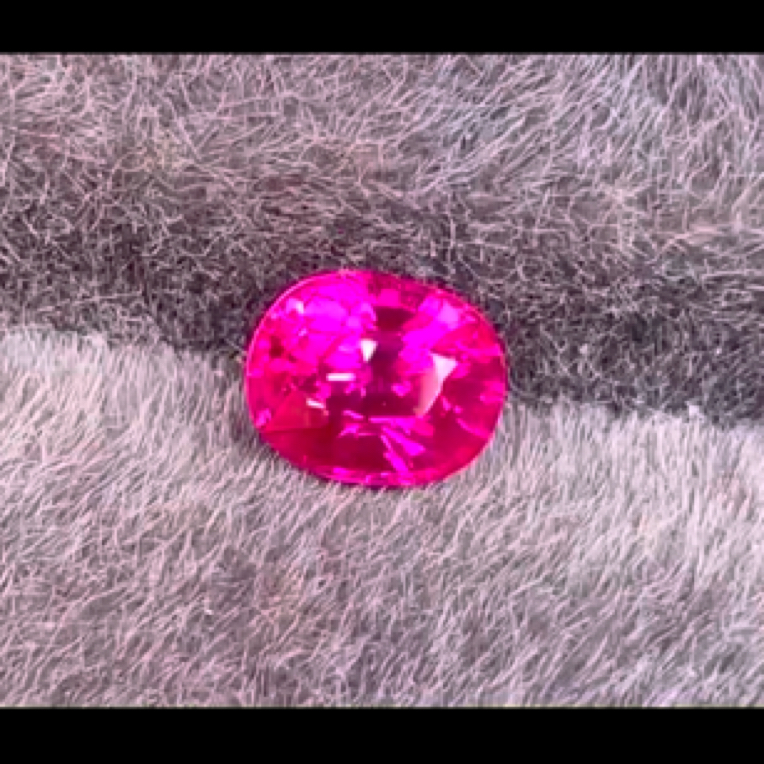 天然缅甸鸽血红宝石1.03ct全净无瑕满火彩璀璨AIGS证干净高性价比