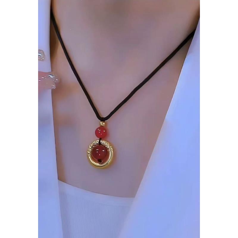 玛瑙吊坠红豆镶嵌转运珠DZ091多样性发其一拆标不退不换