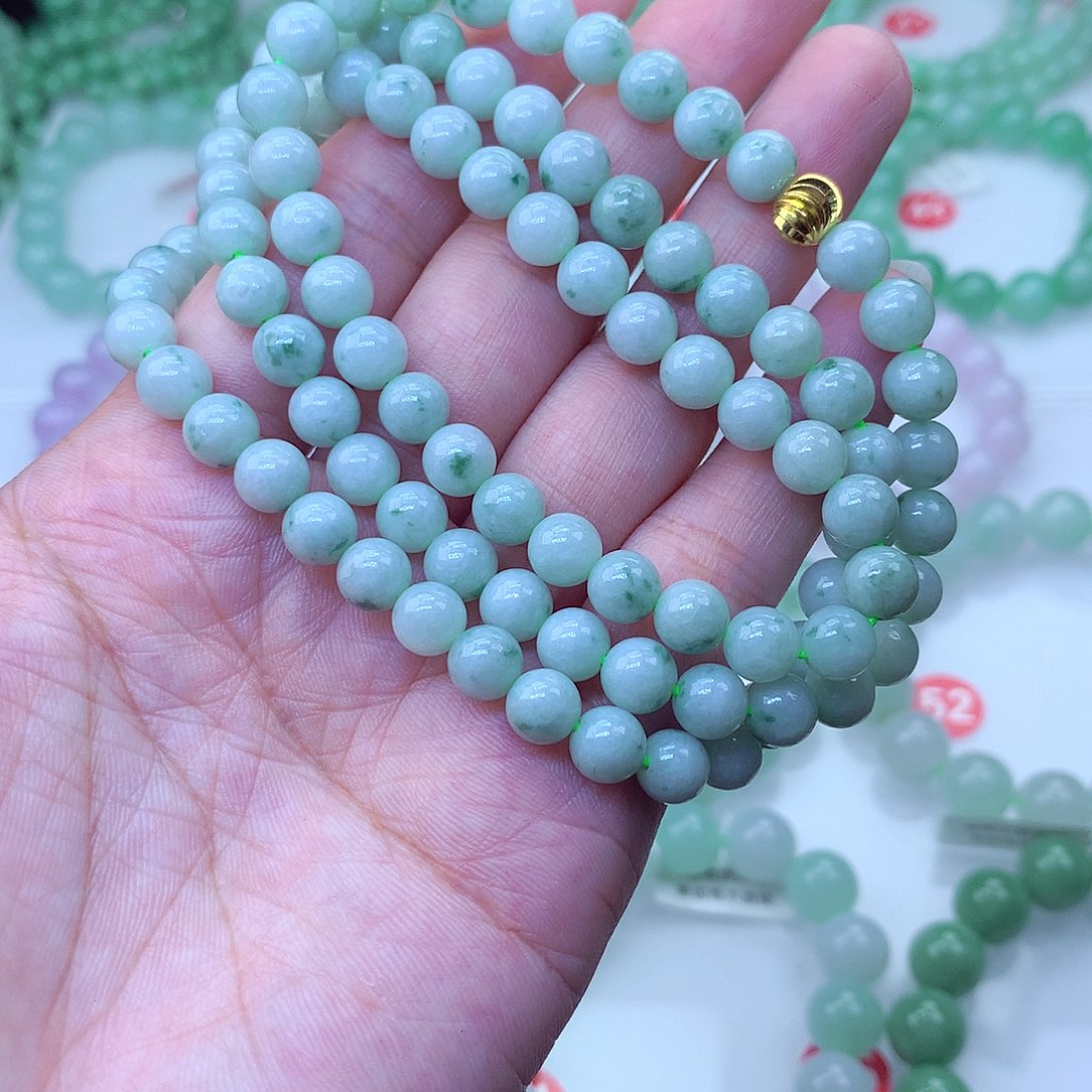 翡翠未镶嵌毛衣链7