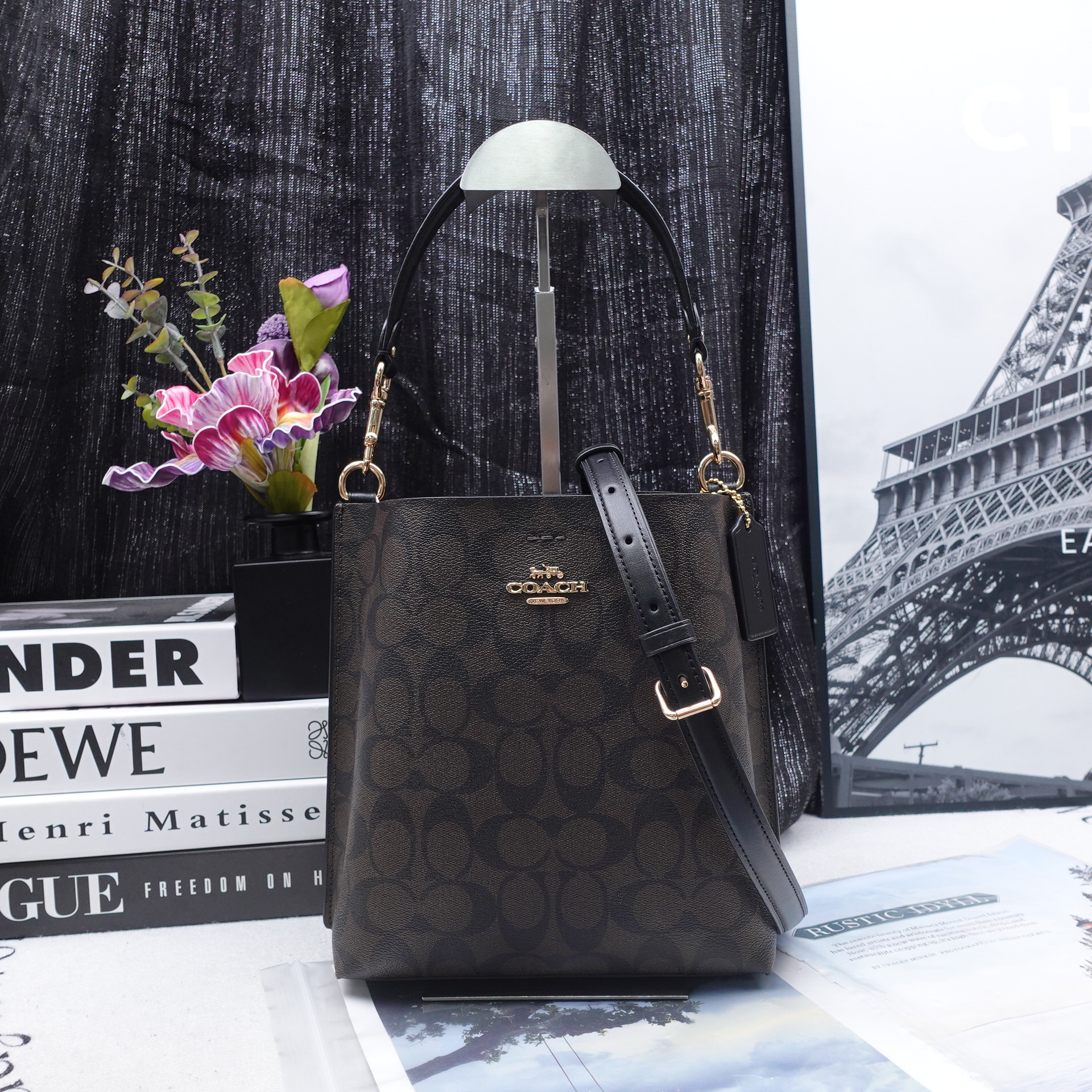 95新 COACH/蔻驰 单肩包/T10231006