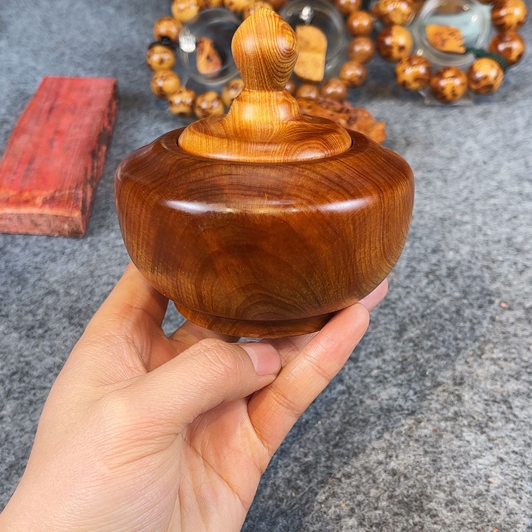 柏木（崖柏）精品茶叶罐