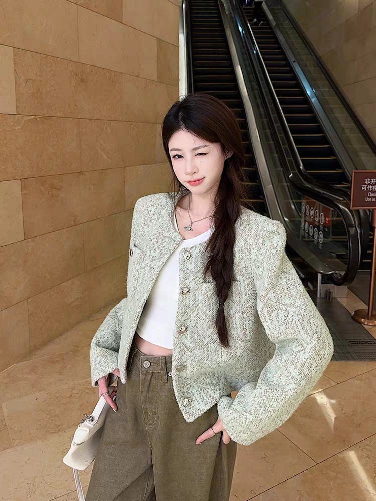 【当天发+运费险】新款羊毛小香风2025秋季短外套女高级感韩系上衣