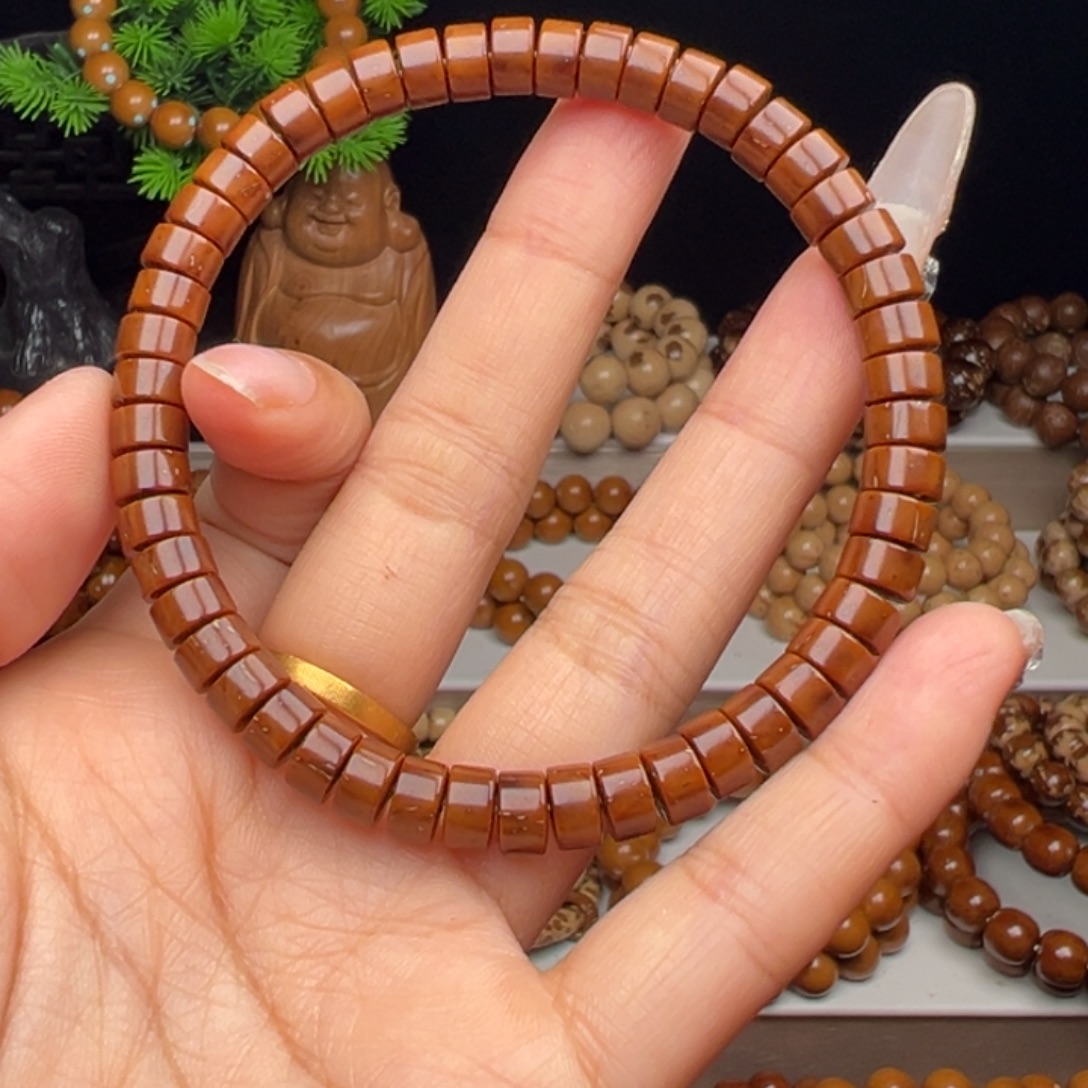 葉***子紫金鼠手串卡7*4实心药片