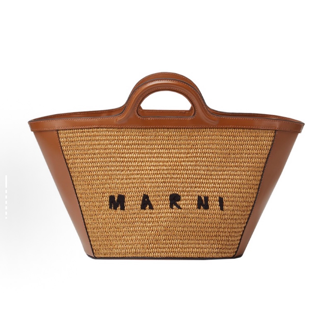 95新 MARNI 手提菜篮子包中号/单肩斜挎包