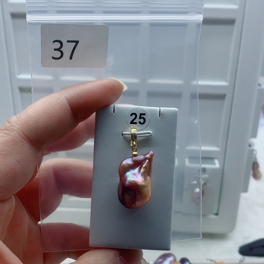 淡水珍珠吊坠(不含链)合金