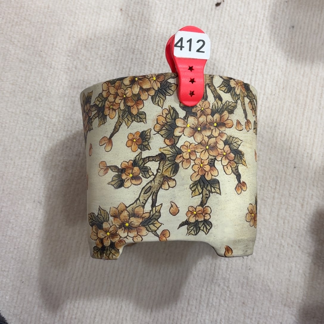 心***水紫砂花盆陶瓷多肉花盆瑕疵