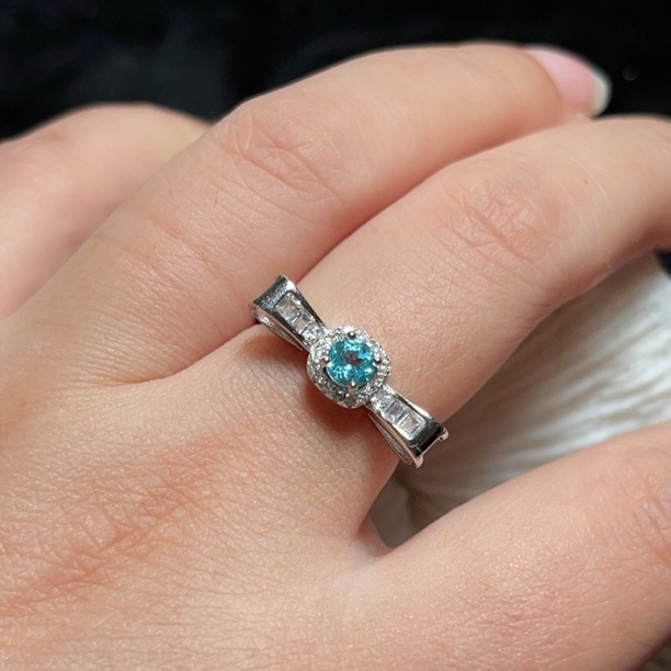 925银戒指 开口可调节甜美蝴蝶结戒指轻奢