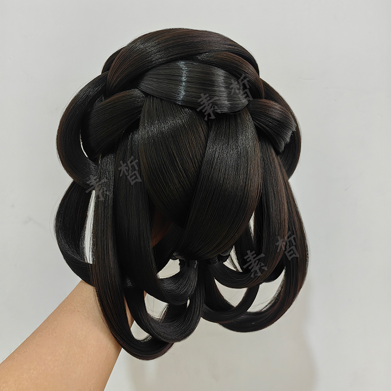 抓夹款一体式云初髻汉服假发包懒人后脑勺百搭仙女古风发髻