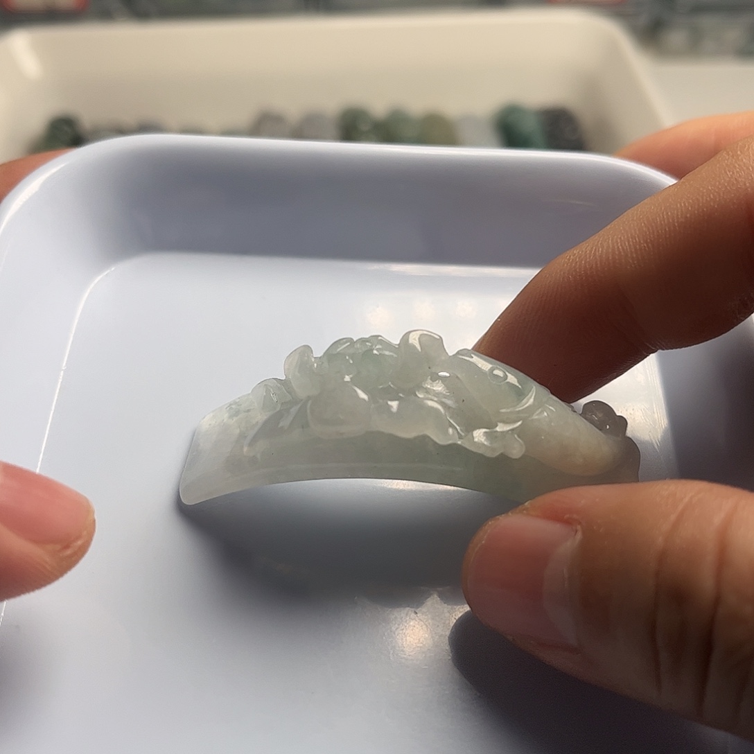 翡翠未镶嵌吊坠(不含链)