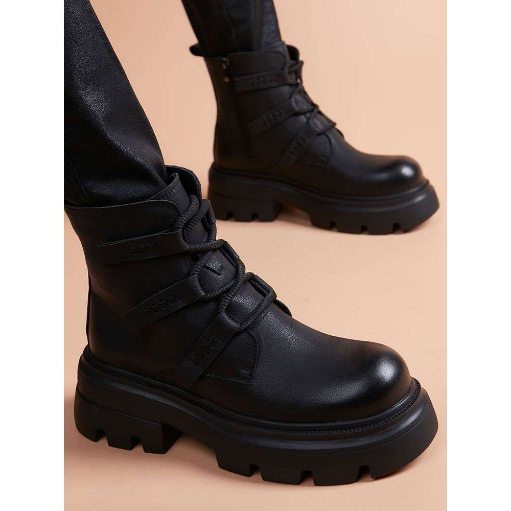 厚底马丁靴2025冬季新款男士磨砂皮男靴英伦风爆款百搭中低帮皮靴