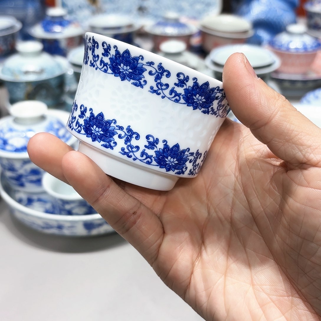 盖碗景德镇高温茶具