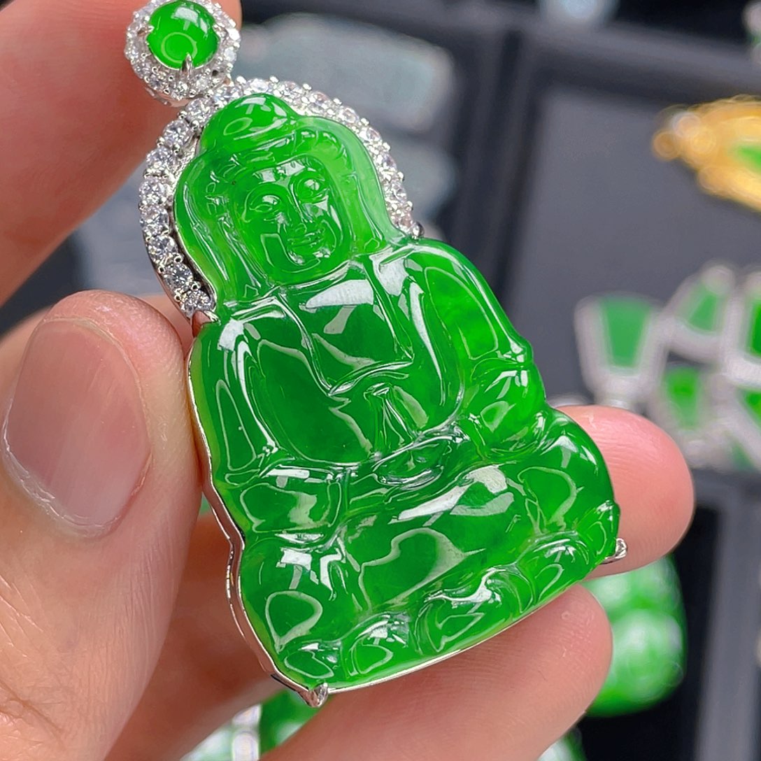 翡翠未镶嵌吊坠(不含链)