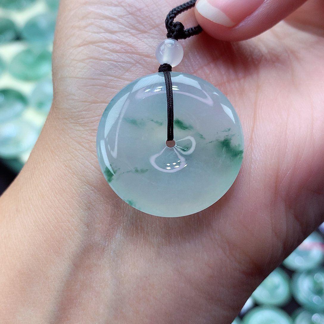 翡翠颈饰未镶嵌54尺寸26.4-5.6