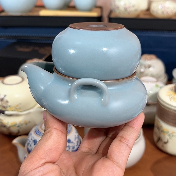 天青汝窑一壶一杯年货节