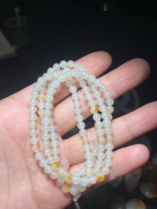 0.5mm手串 玉质细腻干净 细度好