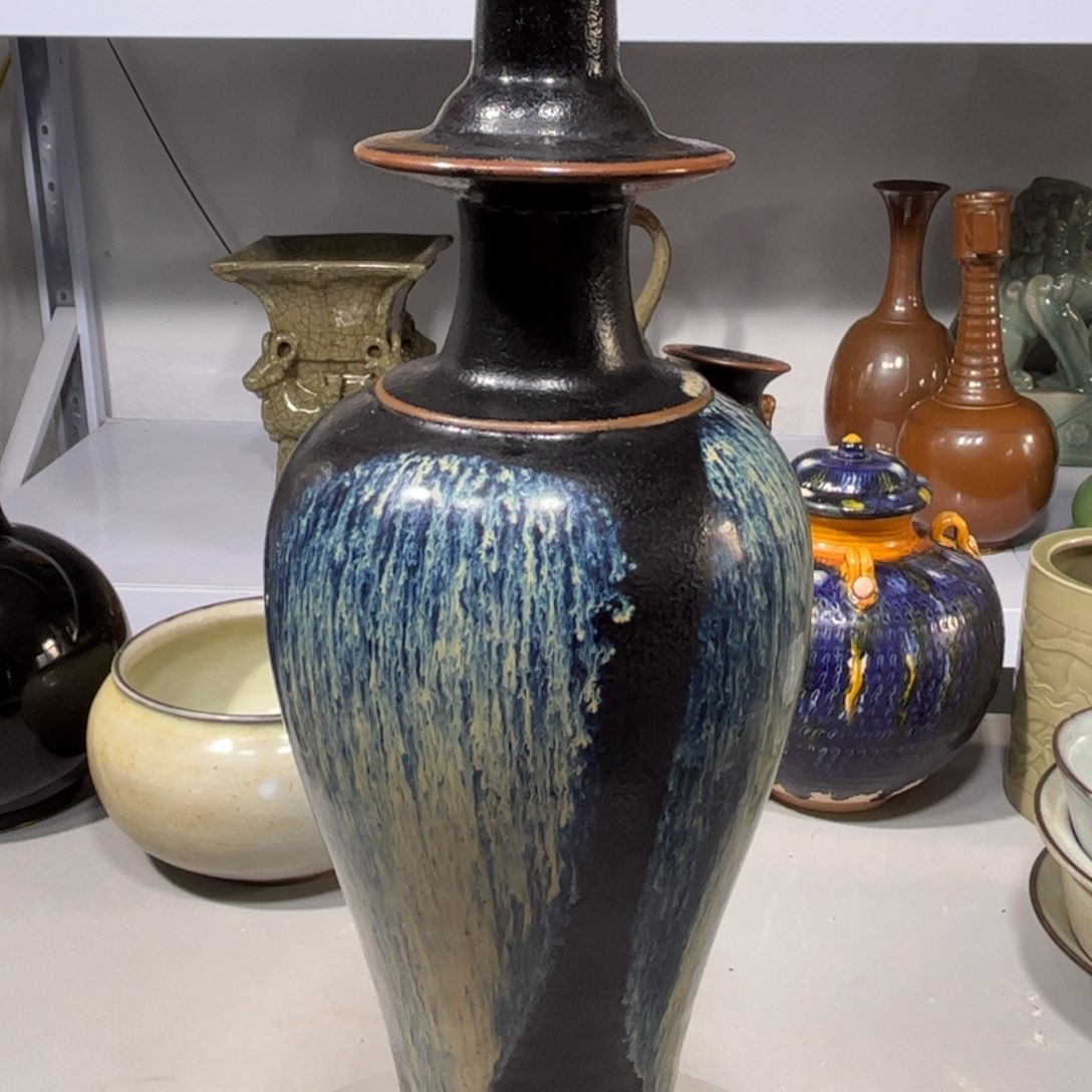 瓶鲁山窑瓶子品相完美