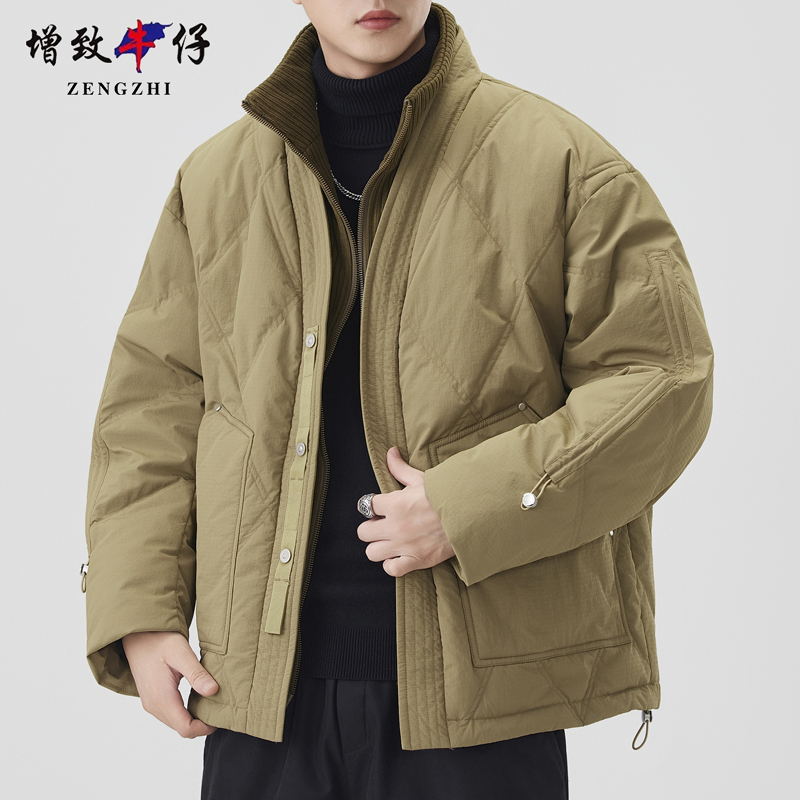 男士羽绒服休闲保暖加厚冬季防风潮流时尚轻便运动秋冬宽松百搭