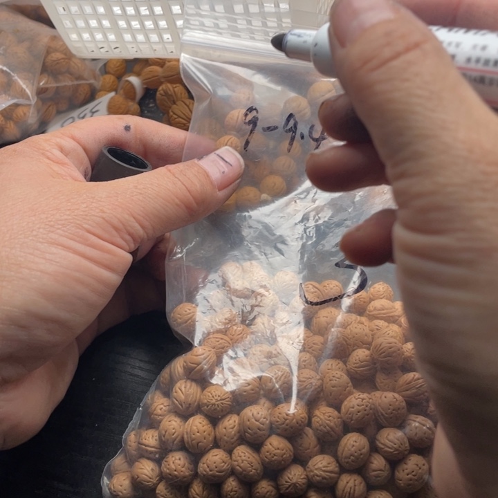 砥***行手串/手链核桃散籽批发小桃核200