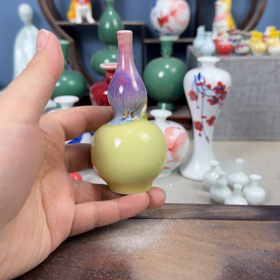 陶瓷手工小花器摆件