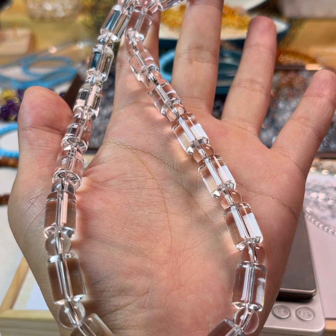 【闪购商品】水晶手链未镶嵌水桶珠项链