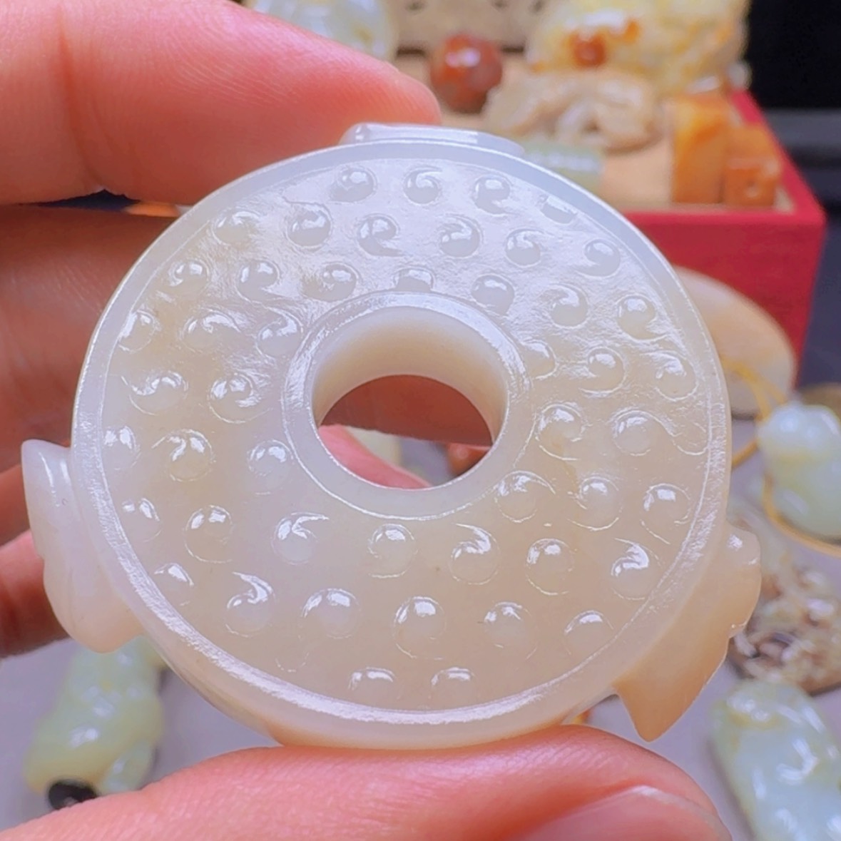 【闪购商品】和田玉车挂未镶嵌用****3