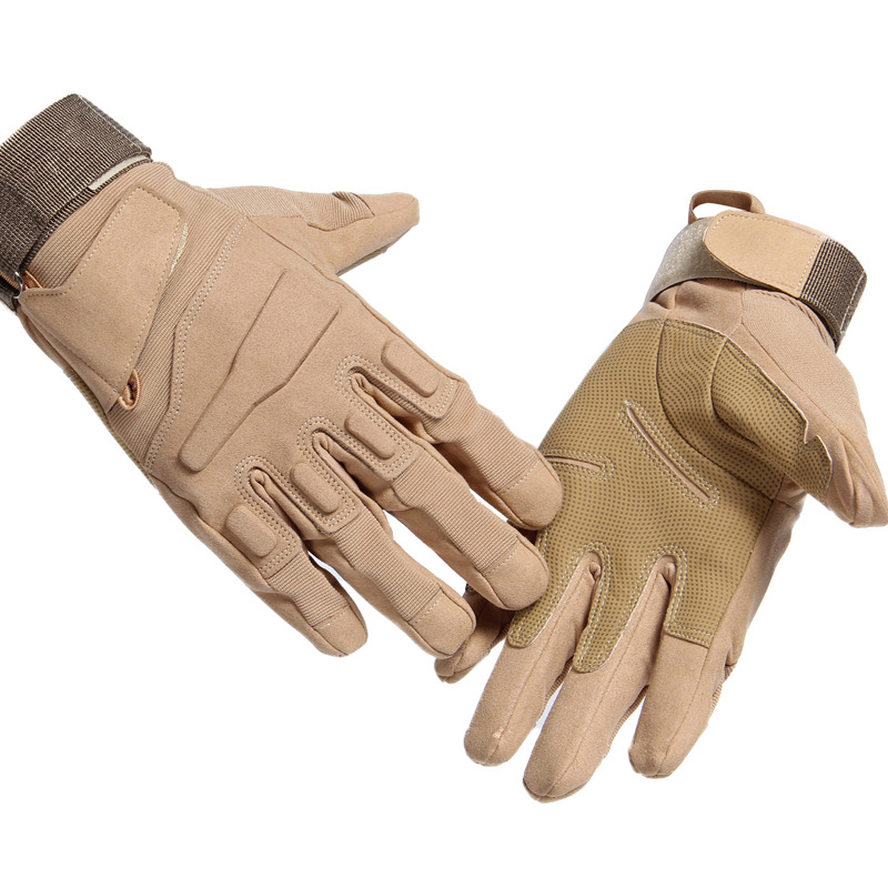 新款战术手套全指户外登山全指运动骑行手套防滑加厚户外运动男士