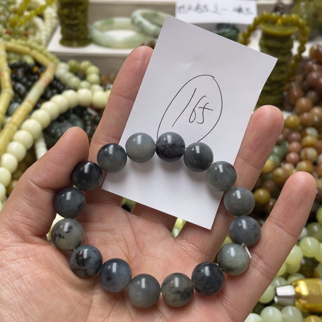 蛇纹石玉手链未镶嵌