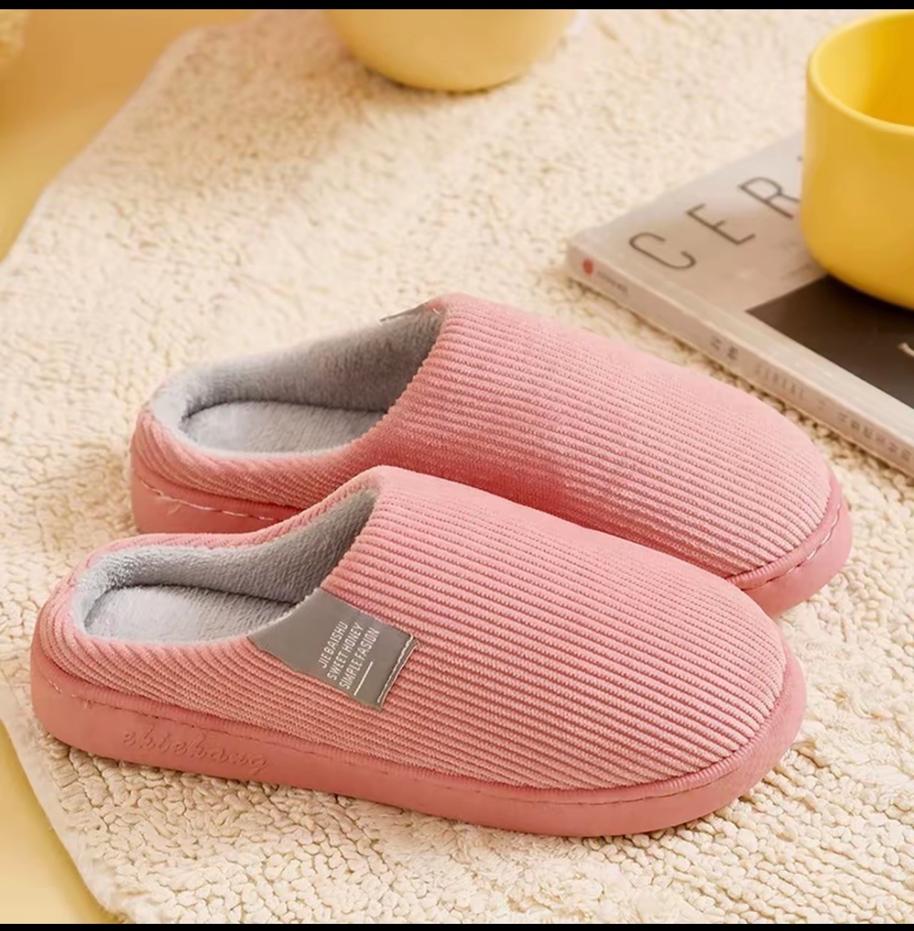 新款冬天男女棉拖鞋加绒防滑保暖软底月子鞋居家居防滑家用情侣男