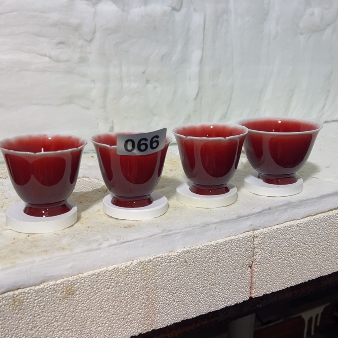 晩***秋陶景德镇陶瓷郎红微瑕