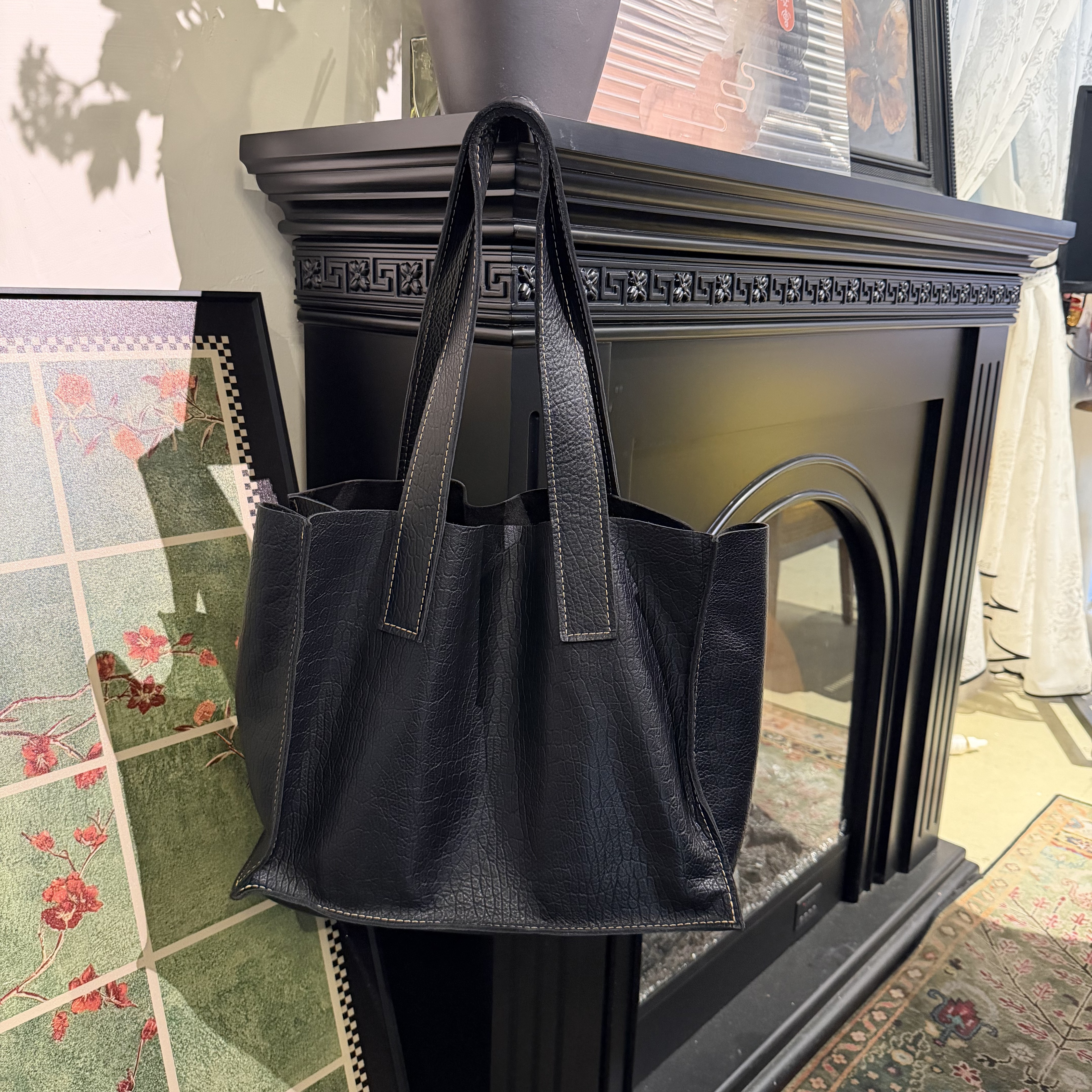 【慕懿时袋】女2025新款高级感小众单肩包通勤手提大包托特包89061