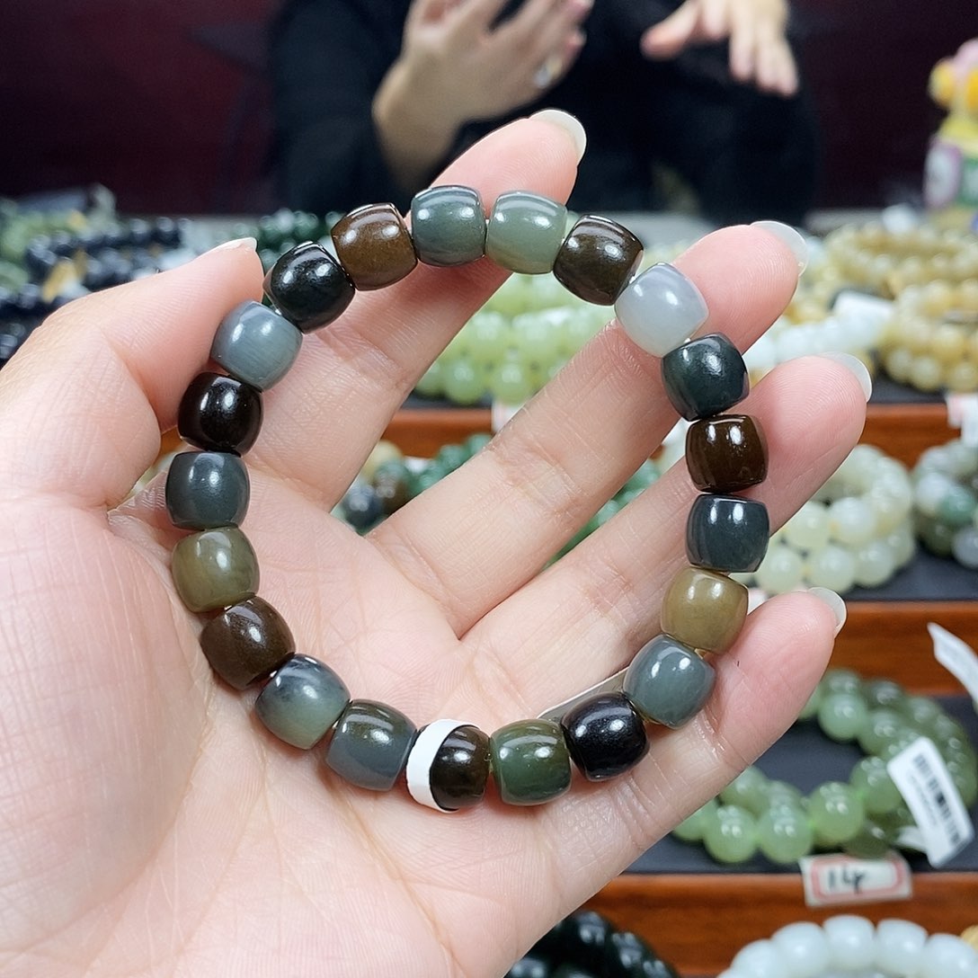 和田玉手链未镶嵌用****6