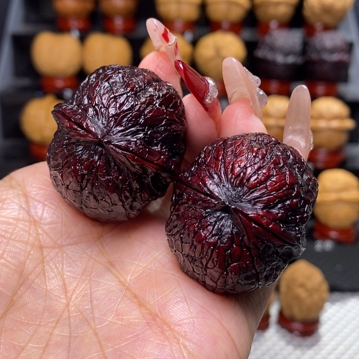 文玩核桃把件金丝绣球31号