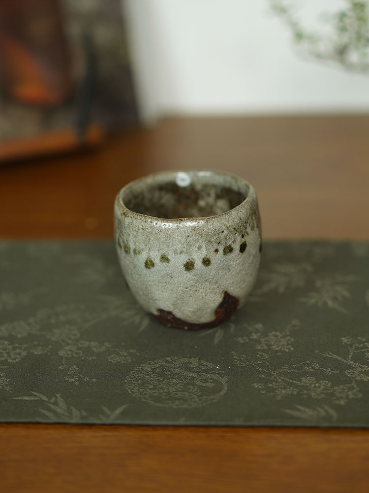 禾先集物 日本备前烧匠人马场隆志作品 汤吞茶杯 茶道零配1847