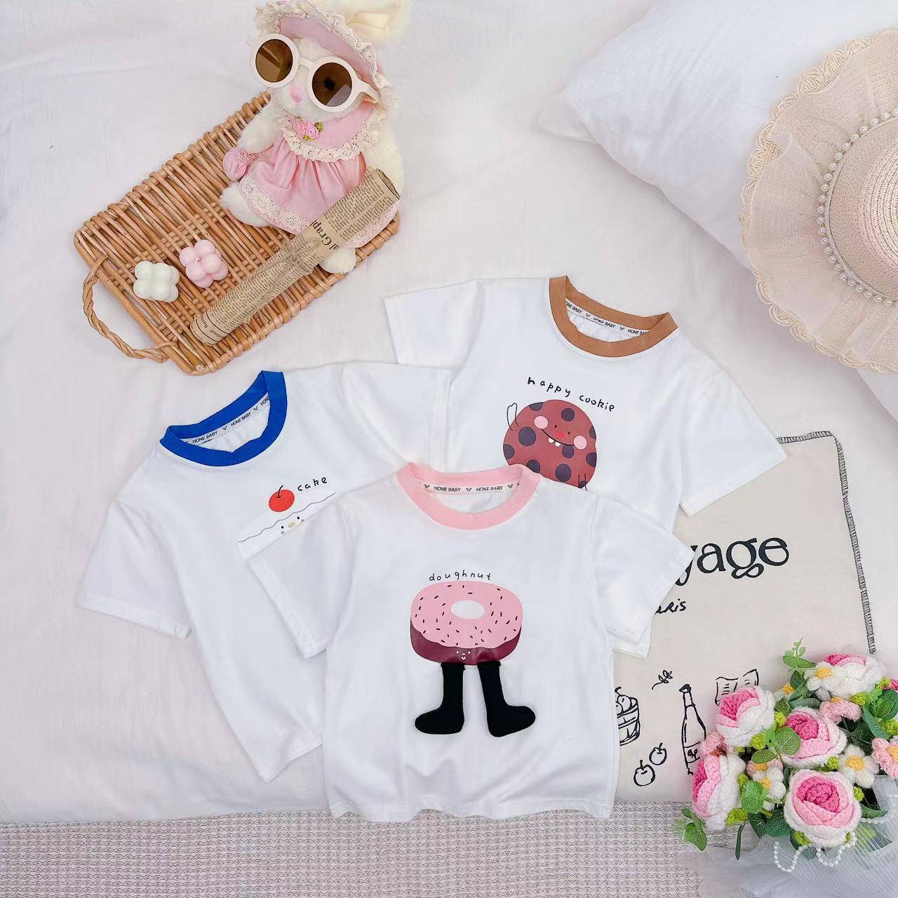 新款夏款女童简约T恤 D-VC762