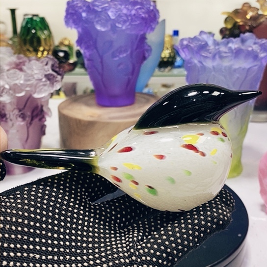 琉璃长度13厘米琉璃翠花鸟