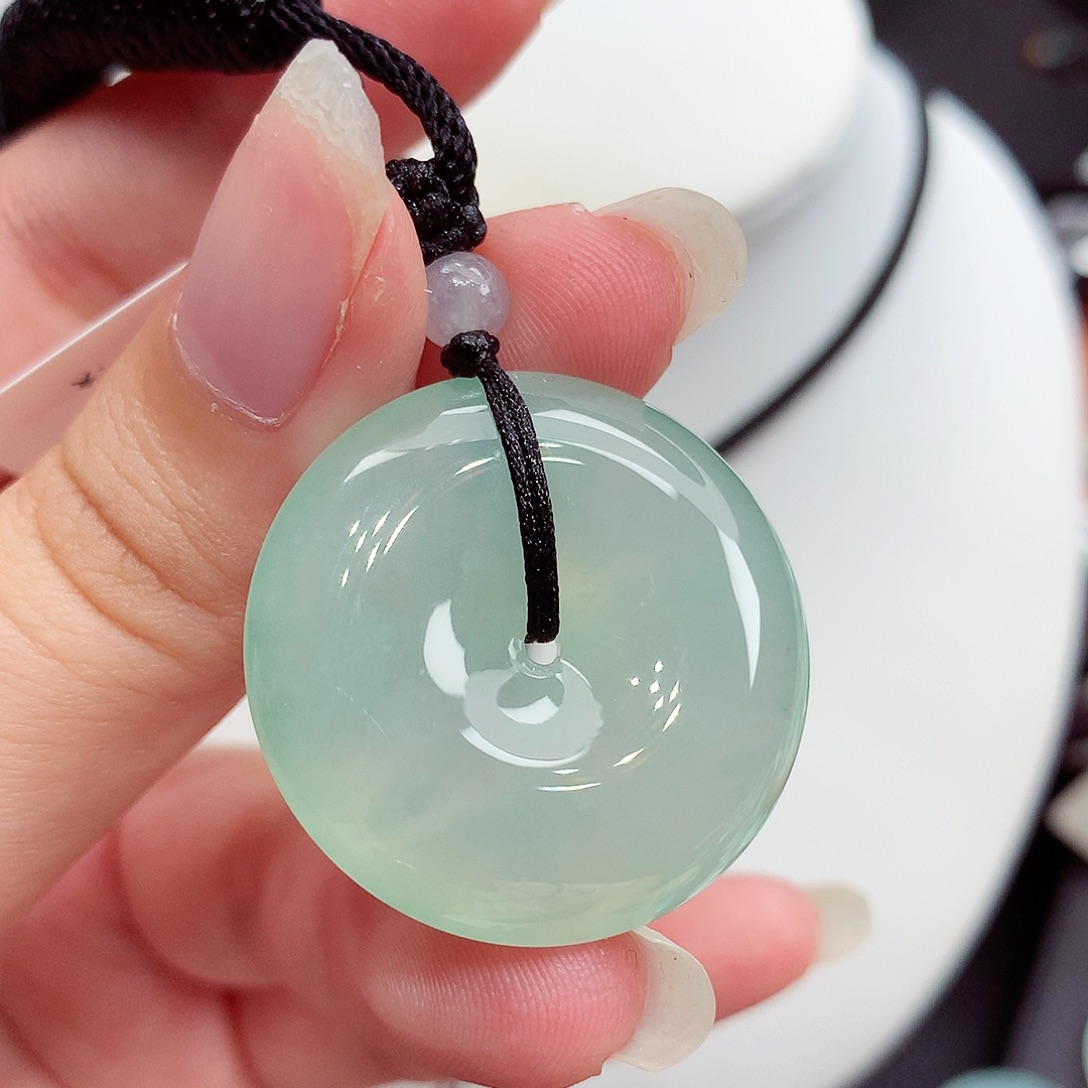 翡翠未镶嵌颈饰翡翠45，29.2/8