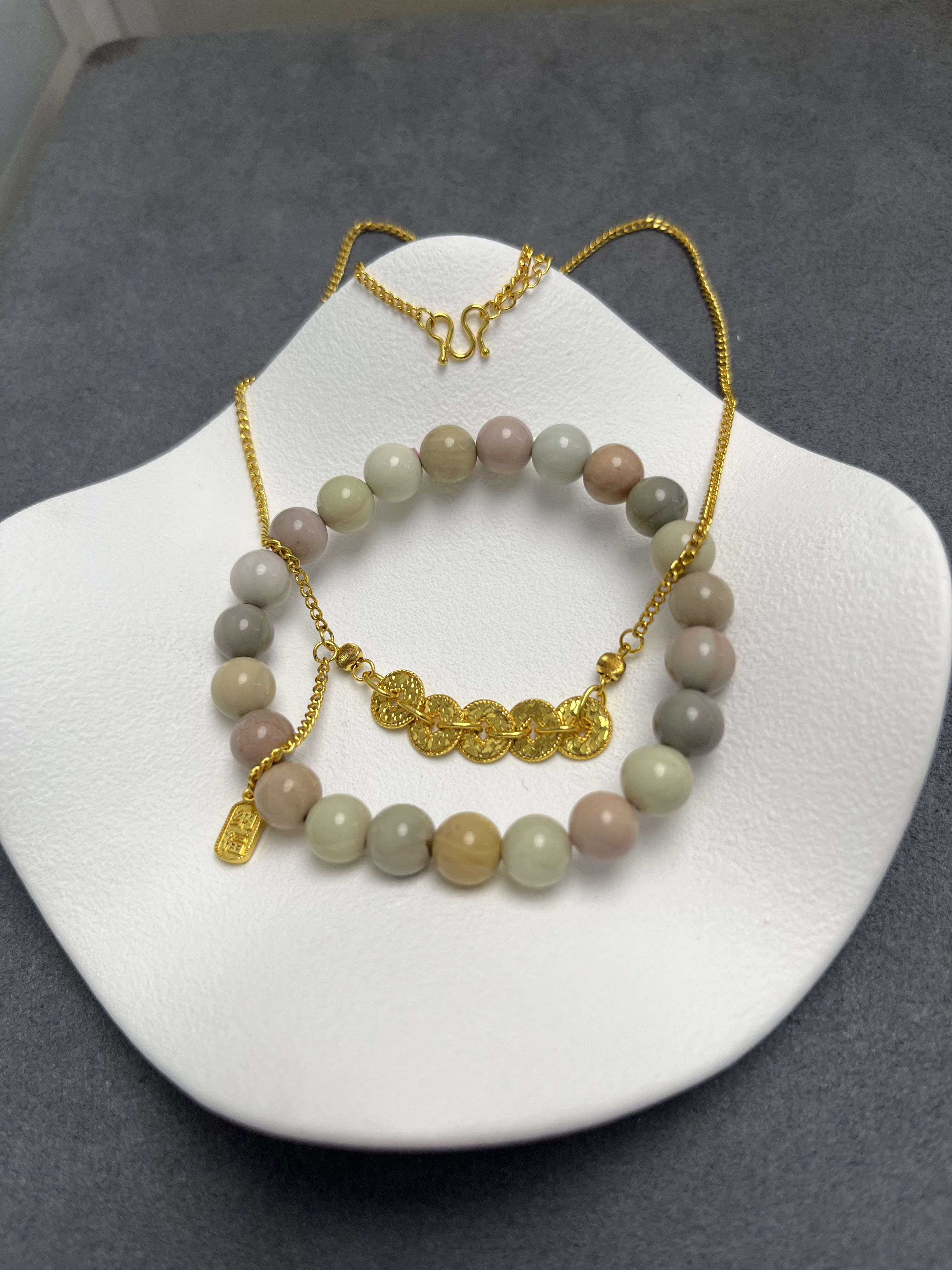 【佳佳好物】碎碎冰五帝币项链