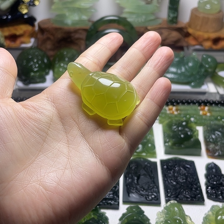 蛇纹石玉未镶嵌手把