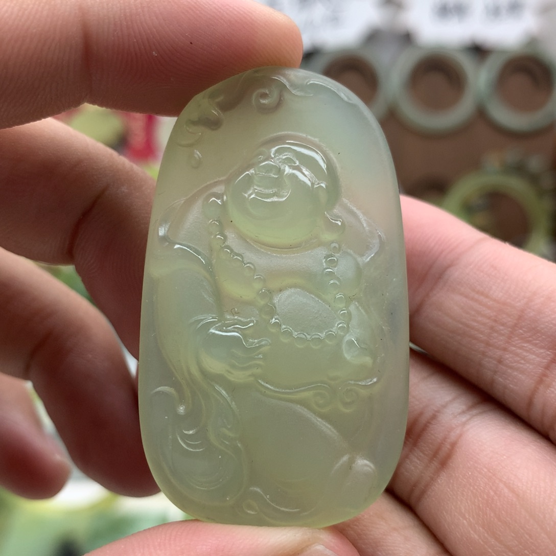 岫玉未镶嵌吊坠(不含链)