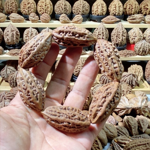 文玩核桃把件柳叶手串