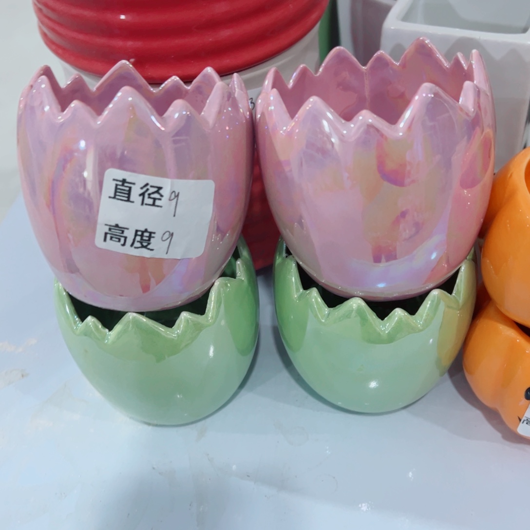 有孔，陶瓷花盆满10米包邮发货