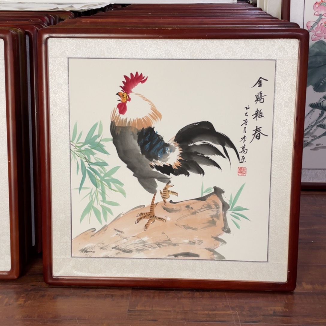 国画带框尺寸63*63厘米
