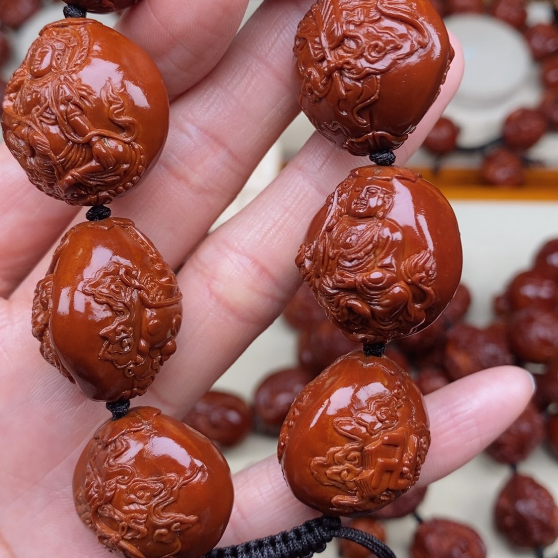 橄榄核吊坠羊*万佛，