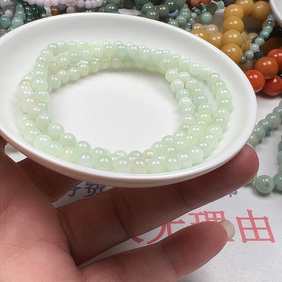 翡翠手链未镶嵌胖*羊货主老华货主老华