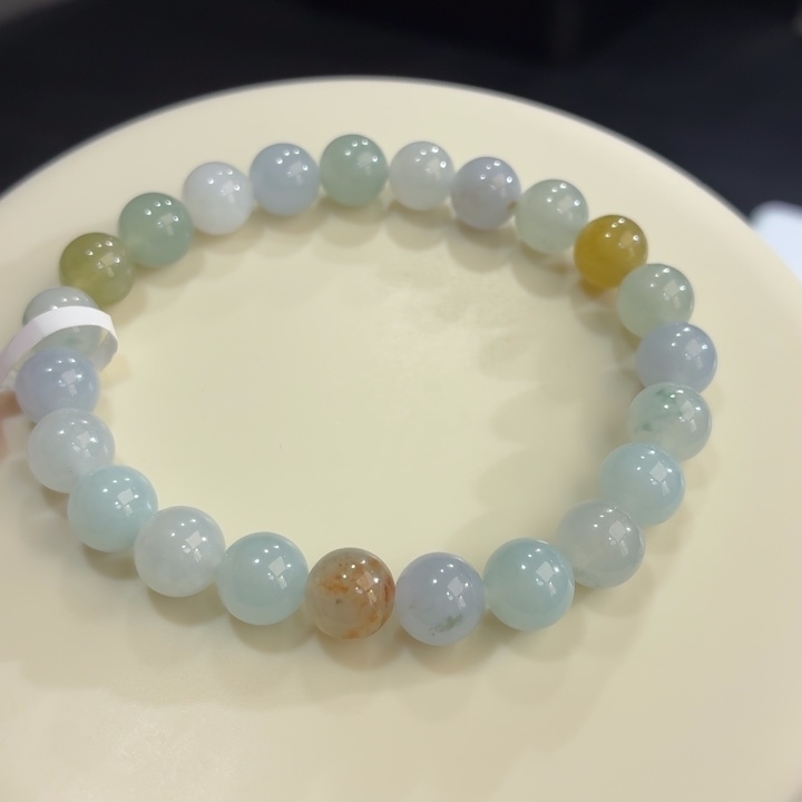 翡翠未镶嵌手链冰胶多宝卡8.3