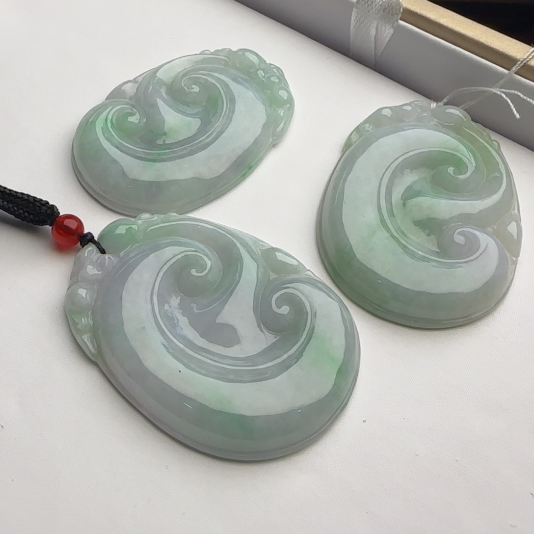 翡翠颈饰未镶嵌如意多样性发其一