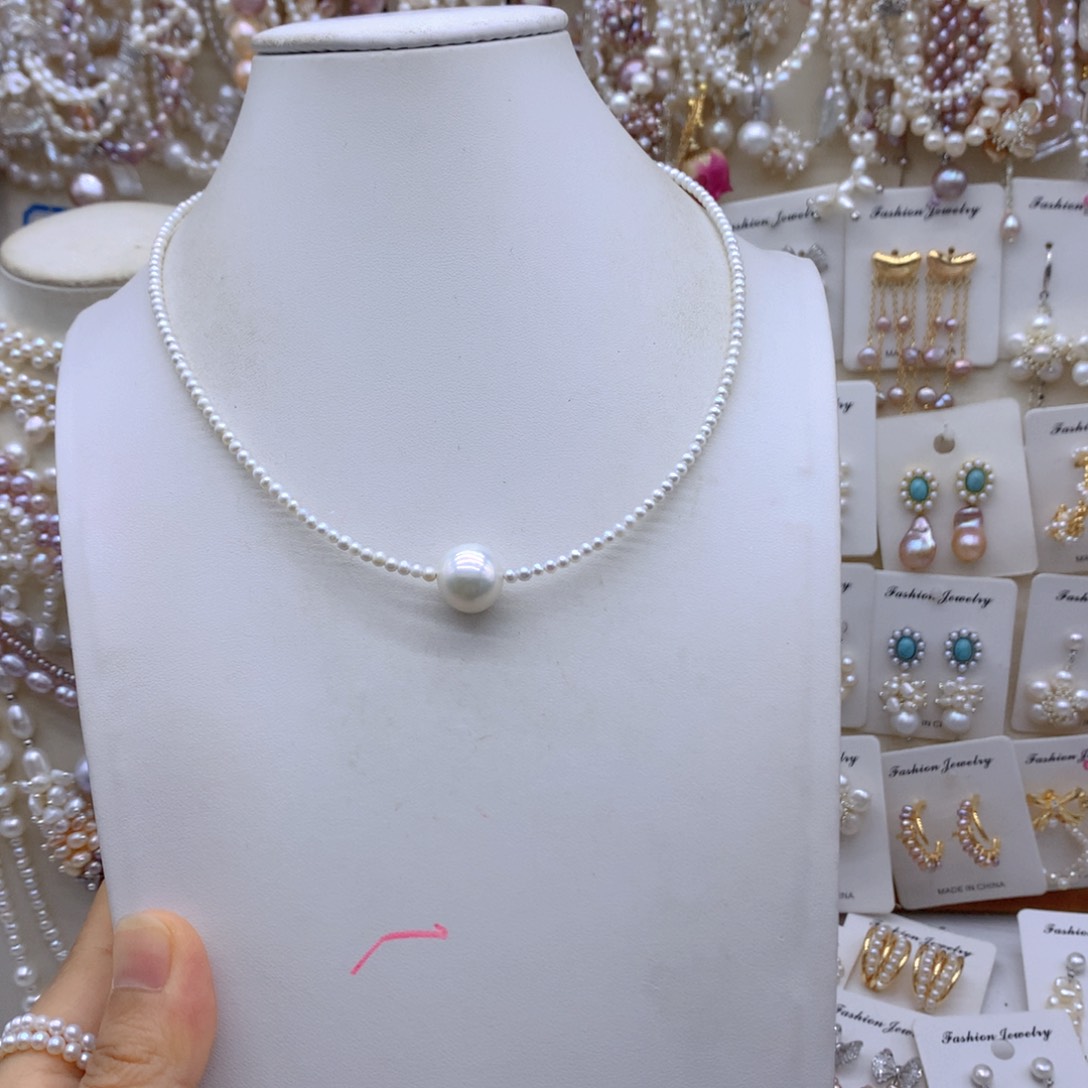 小****合金淡水珍珠项链耳饰